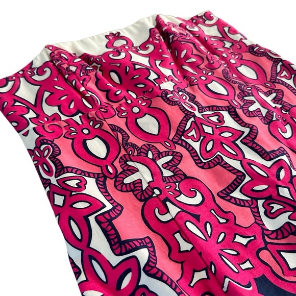 Lilly Pulitzer Worth Shift Strapless Dress Size 4 Pink Navy Print - Picture 6 of 16